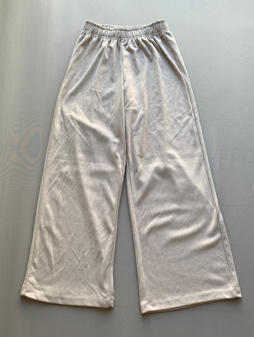 Zara Kids Girls 11-12Y 148cm Beige Wide Leg Pull On Pants Elastic Waist